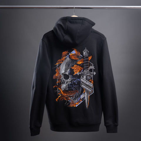 Skull Unisex Embroidered Hoodie