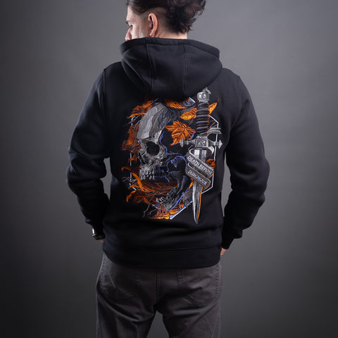 Skull Unisex Embroidered Hoodie