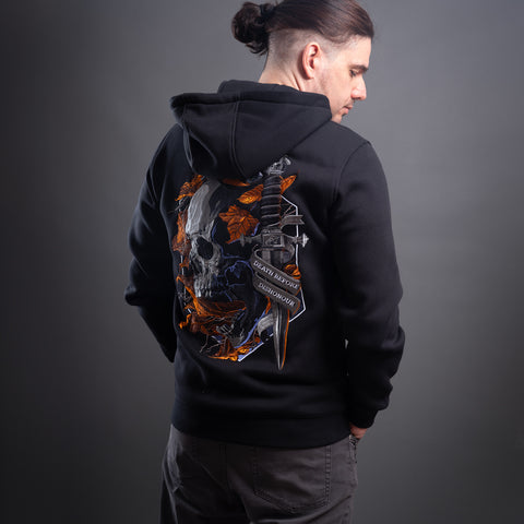 Skull Unisex Embroidered Hoodie
