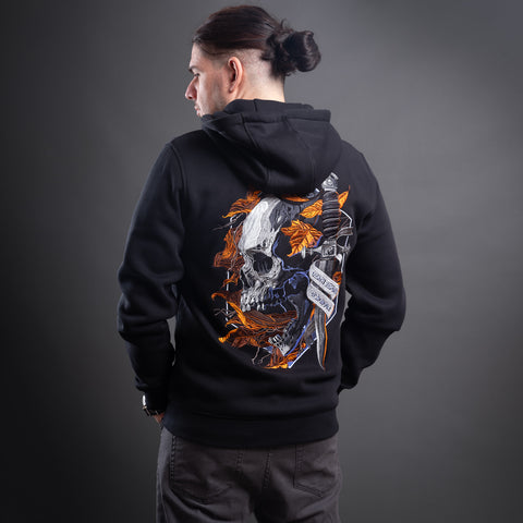 Skull Unisex Embroidered Hoodie