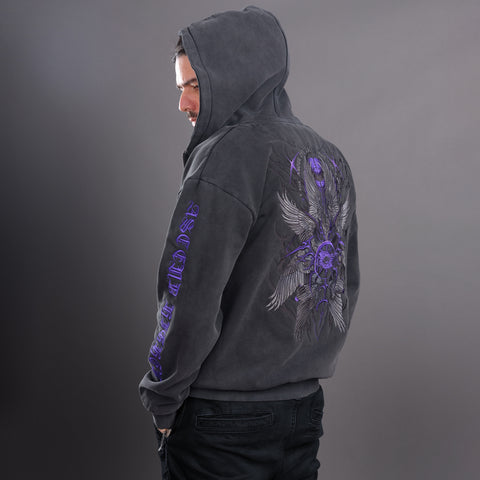 Seraphim Embroidered Unisex Stonewashed Hoodie