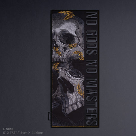 Scolopendra and Skulls Embroidered Patch