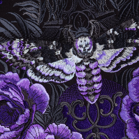 Death Head Moth Embroidered Patch