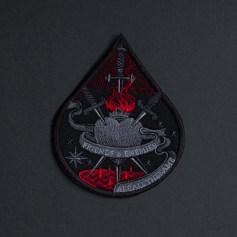 Custom Quote Medieval Sacred Heart Patch