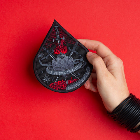 Custom Quote Medieval Sacred Heart Patch