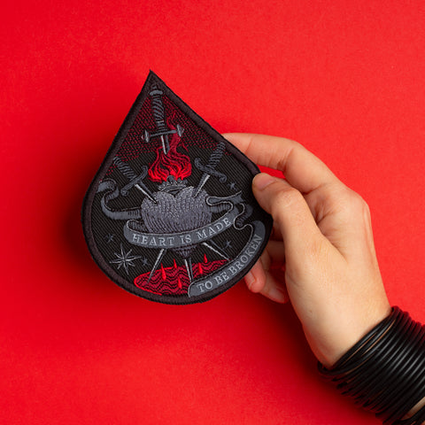 Custom Quote Medieval Sacred Heart Patch