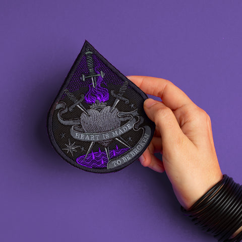 Custom Quote Medieval Sacred Heart Patch