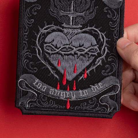 Sacred Heart Patch with Custom Quote