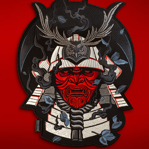 Samurai embroidered patch