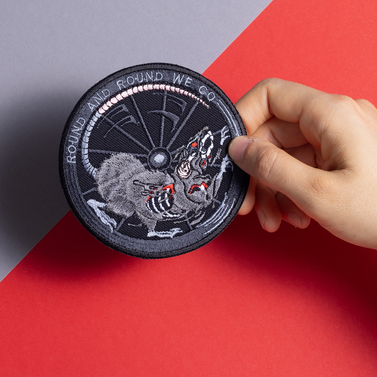 Round And Round Embroidered Patch – Graphicine®