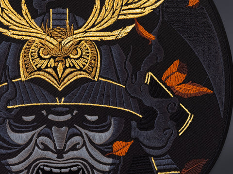 Samurai embroidered patch