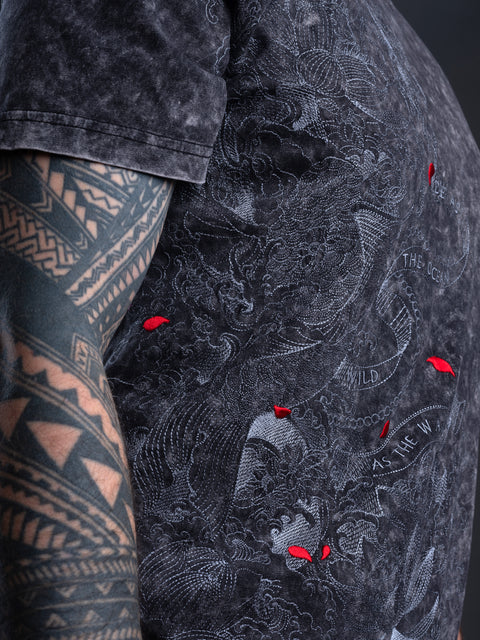 Koi Fish Embroidered Unisex T-shirt